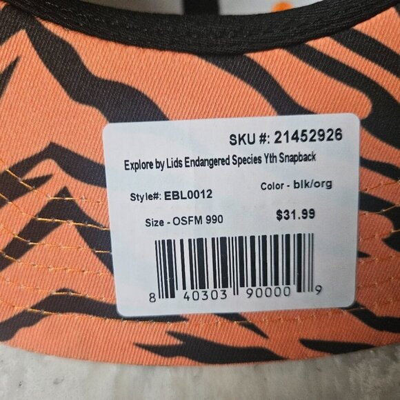 Explore Youth Tiger Snapback Hat - Black - Picture 8 of 9